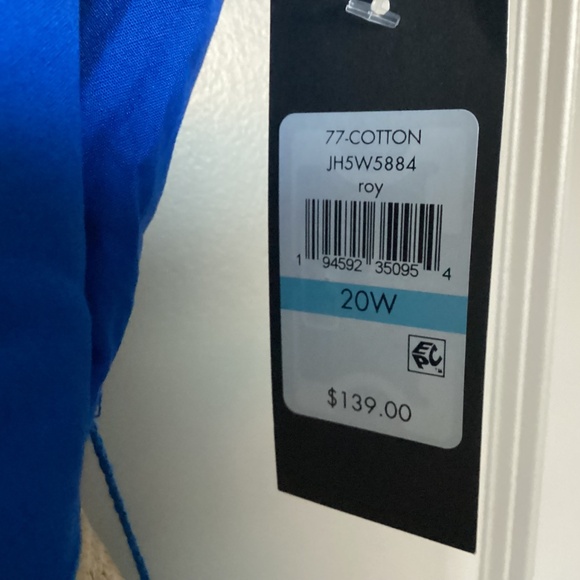 Jessica Howard Plus Size Belted Sleeveless V-Neck Midi Dress, size 20W - Picture 7 of 14